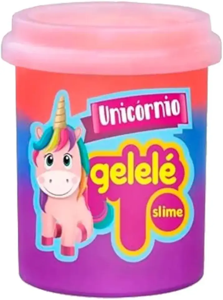 Slime Colorida Gelelé Original Anti Alérgica Amoeba Cheirosa - 152g Unicórnio