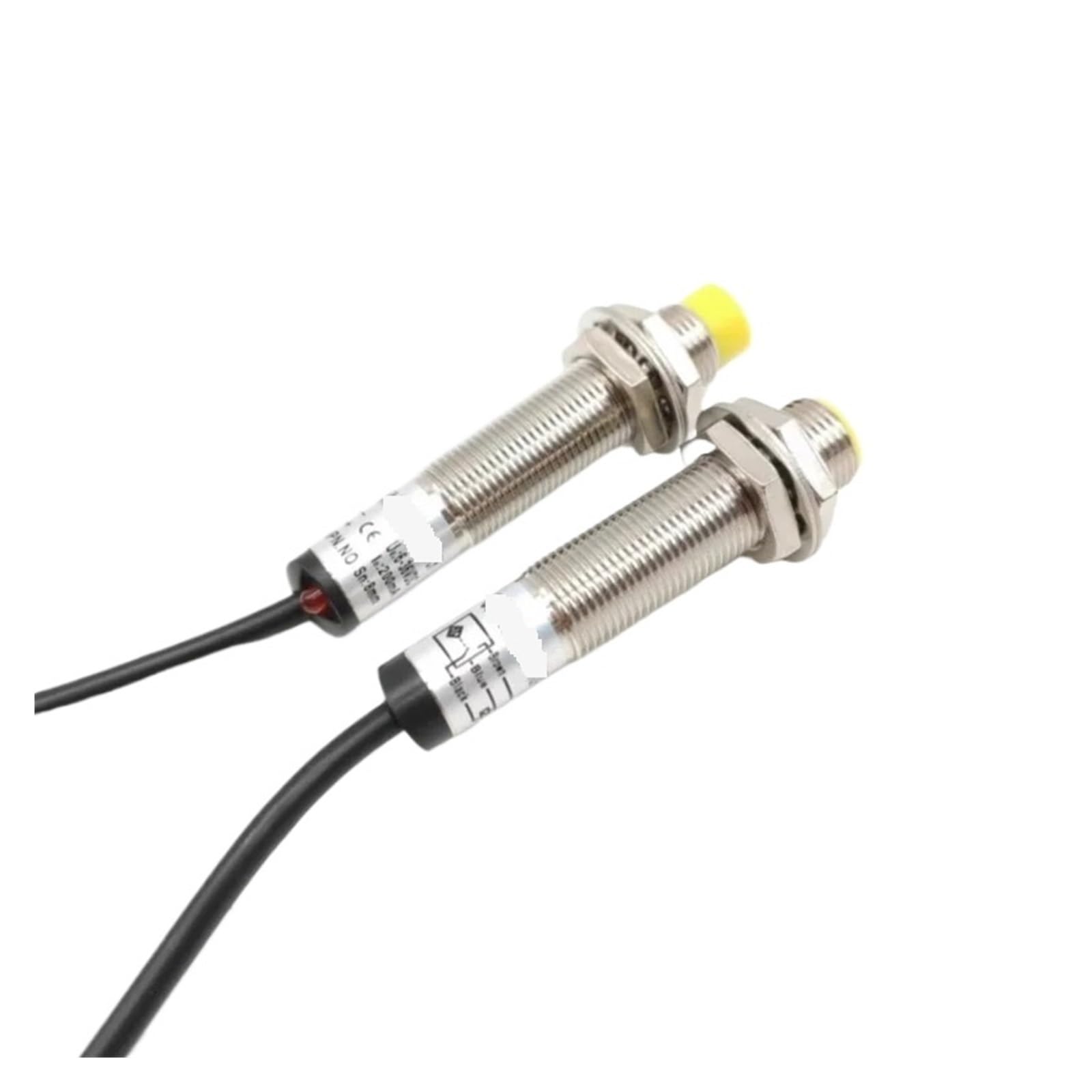 NOBIRTBSA M12 inductive Proximity Switch with Extended Detection Distance 4mm 8mm Sensing Distance PNP NPN 24vdc Proximity Sensor(Flush 4mm,PNP NO)