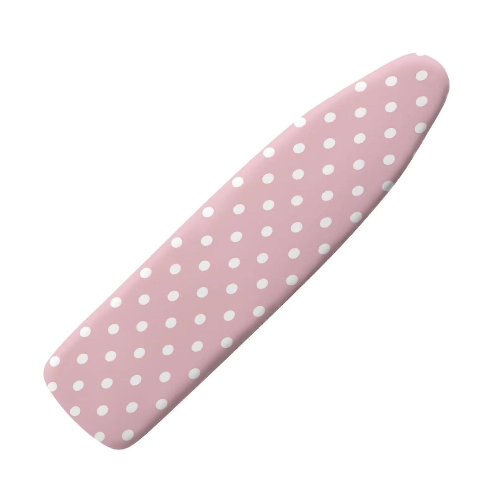 NETILGEN Iron Board Cover with Elastic Edges and Bottom Hook and Loop Protective Covers Resists Scorching Fits Boards up to 115 x 36cm, Pink Polka Dot