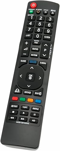 AKB72915244 - Control remoto reemplazado para LG TV 32LD450 37LD450 42LD450 47LD450 47LD450C 32LD520 42LD630 47LD630 50PJ340UC 50PJ350C 50PJ350C
