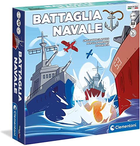 COSA CONTIENE: il gioco, Made in Italy, contiene 4 plance di gioco, 2 schermi, 14 navi, 90 dischetti Colpito e 190 dischetti Mancato, insieme al regolamento di gioco