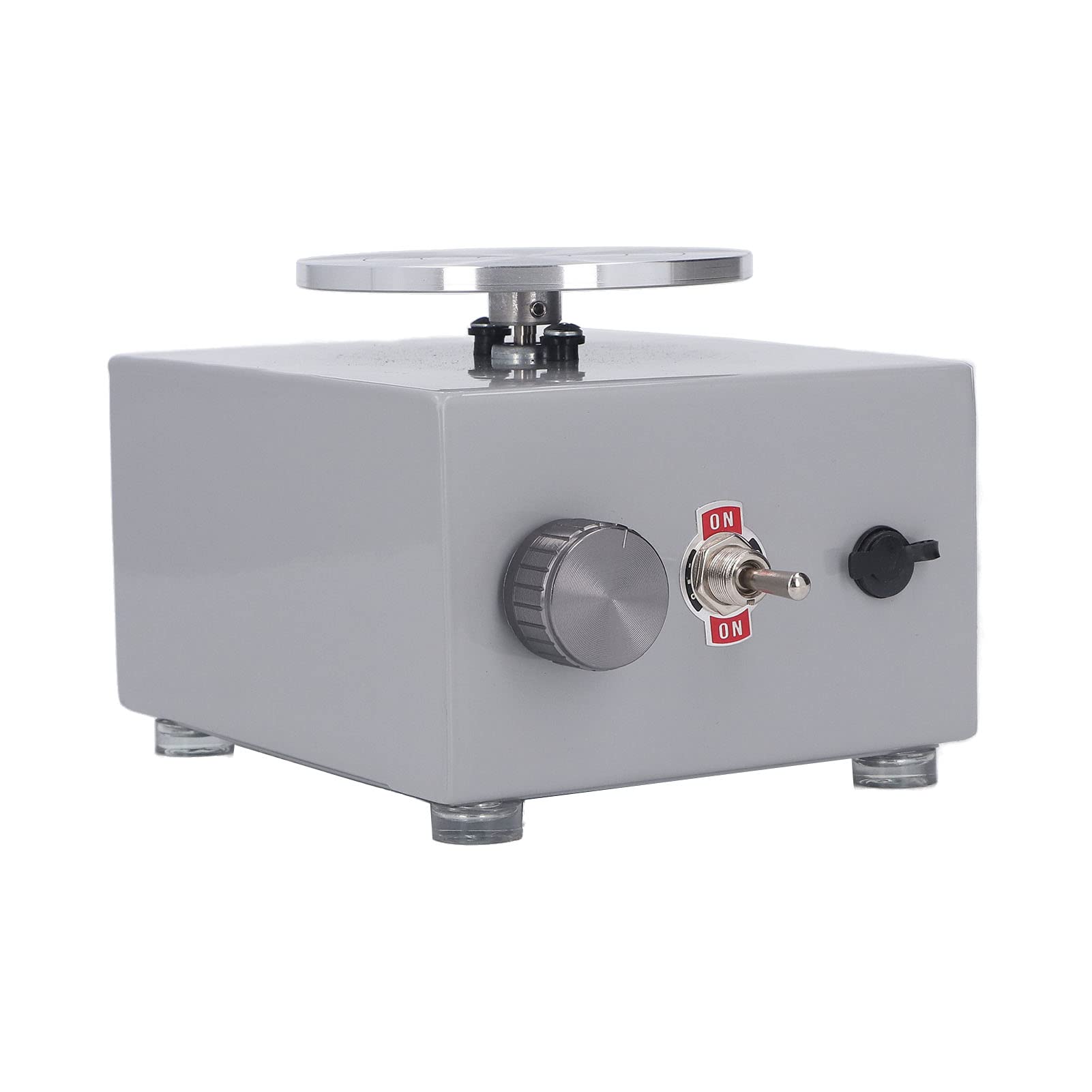 Mini-Töpferscheibe, 2000 U/min, Geschwindigkeit Einstellbar, für Kinder, Grau, Kleine Schulunterrichts-Töpferradmaschine, 100 Bis 240 V, Elektrische Kleine Töpferscheibe mit Rostfreiem(#2)