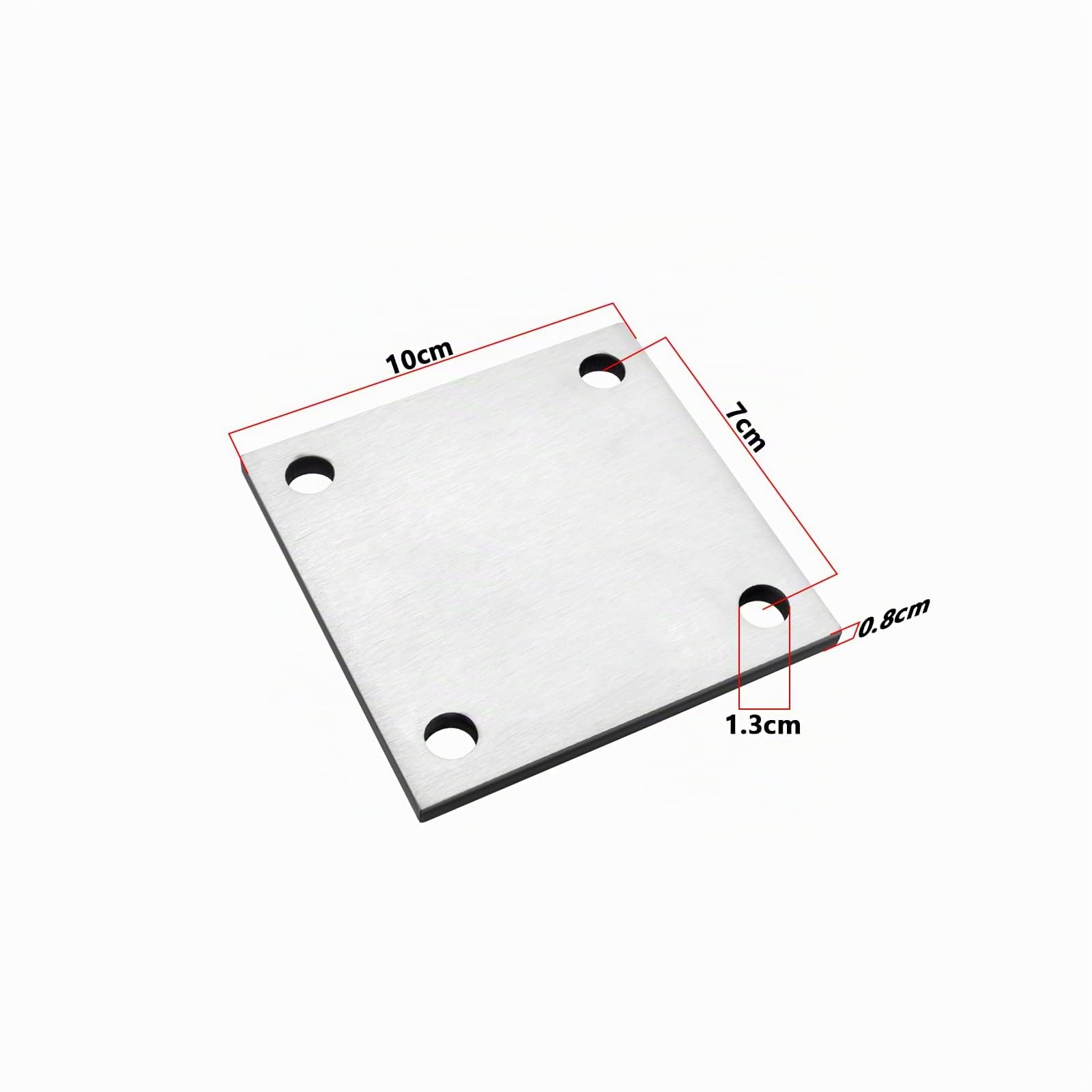 SG Store Lot de 2 Plaques d'ancrage en Acier Inoxydable 304 100 X 100 X 8 Mm 240 Plaques en Acier Inoxydable à Grain Moulu Tôles en Acier Inoxydable