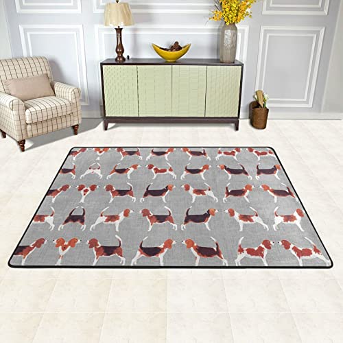 Tapis Beagle super doux lavable pour décoration de maison