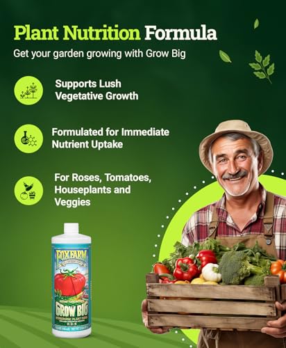 FoxFarm Liquid Nutrient Trio Hydro Formula: Big Bloom, Grow Big Hydro & Tiger Bloom - for Hydroponic Gardening, Green Growth, Buds & Late-Season Flowers, (3-32 oz Bottles)