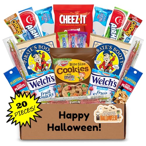 image for Hangry Kit Halloween Care Package Snack Box Variety Pack – 20 Count 
