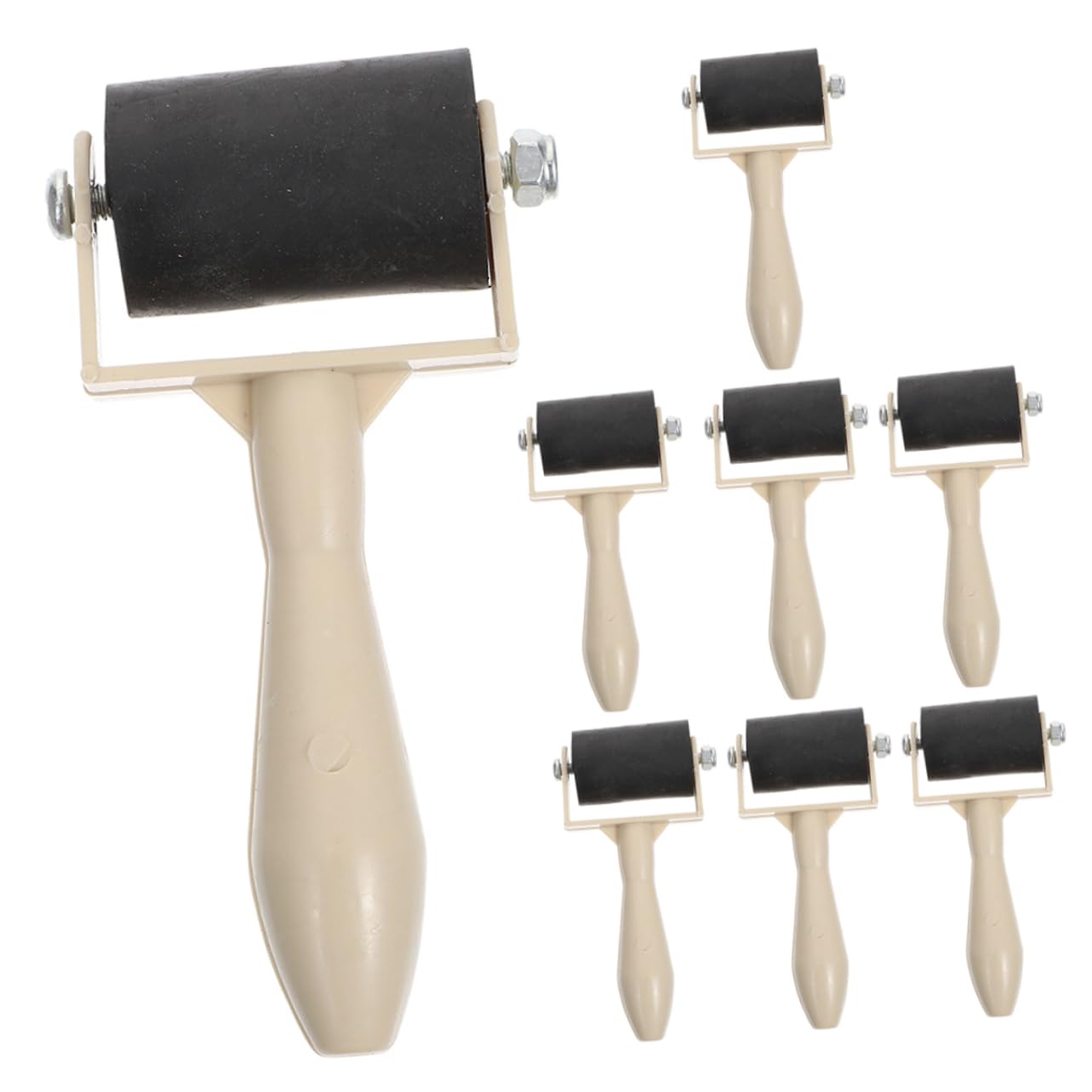 DOITOOL 8pcs Brayers for Printmaking Gel Printing Craft Rollers Portable Boys and Girls Friendly