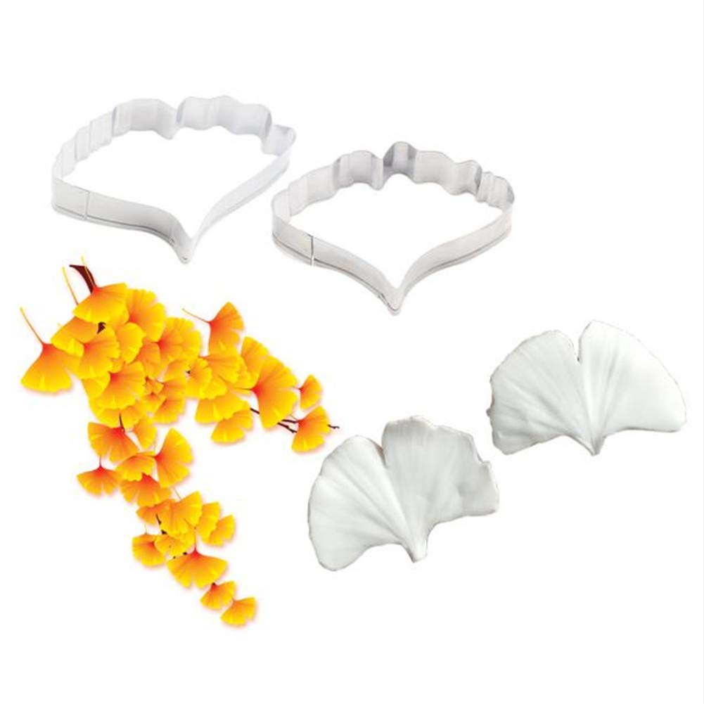 Set 4 Stampi In Silicone Per Petali Fiori - Con Taglierine Acciaio Per Decorazione Torte Fondenti Fai Da Te - Foto 2