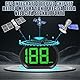 WODHMIEY Head Up Display Car HUD, Tachimetro HUD Universale per Auto, Cavo USB Plug and Play Tachimetro Digital GPS LED con Caratteri di Grandi Dimensioni per Tutti i Veicoli (Verde MPH)