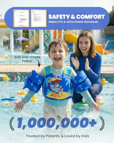 Image of Gogokids Puddle Float Jumper 24-66 Pounds, Toddler Swim Vest Kids Floaties