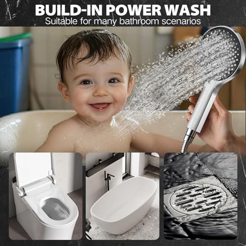 Image of Shower Head,12 inchHigh Pressure Rainfall Shower Head with Handheld Dual Spray