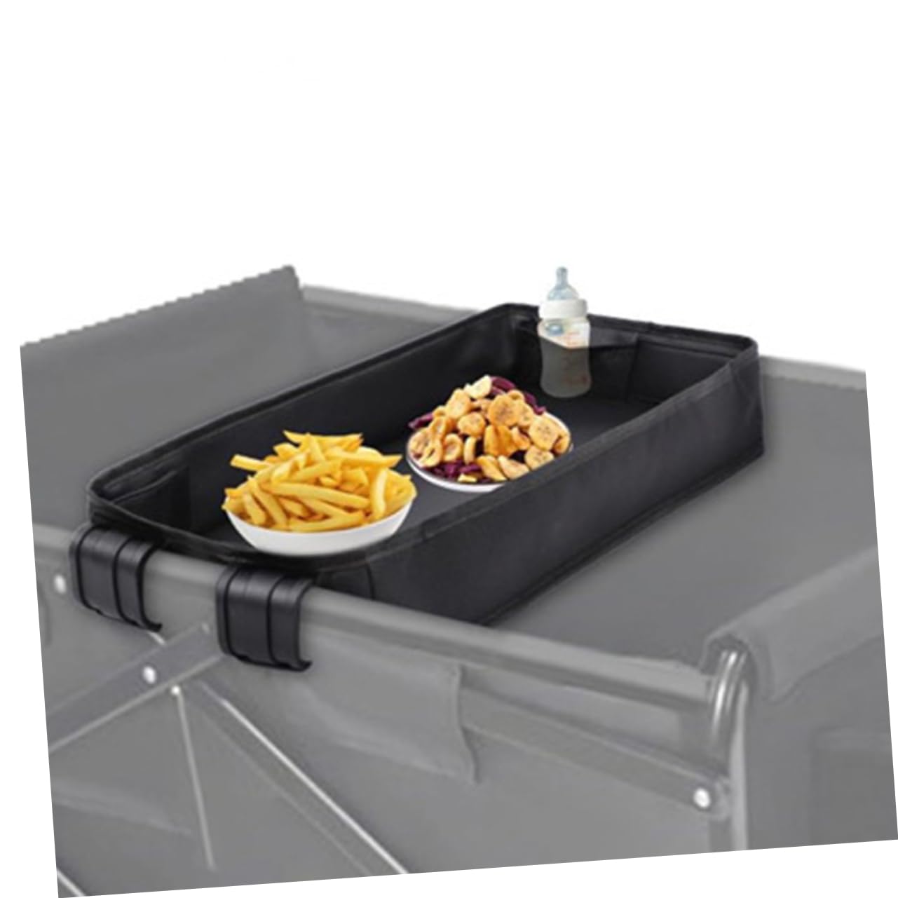Kinderwagen Tablett mit Getränkehalter und Snack Organizer Zubehör für Junge Mädchen und Kleinkinder mit Abnehmbarem Telefonhalter und Anpassbar für Ausflüge