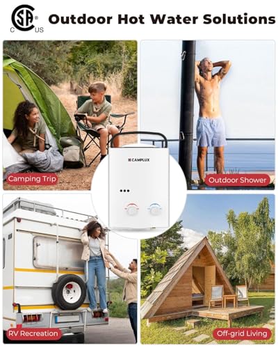 image for CAMPLUX ENJOY OUTDOOR LIFE CAMPLUX Tankless Water Heater Outdoor, 1.32