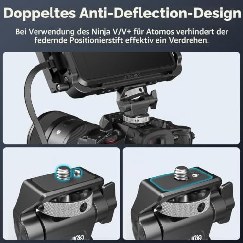 SMALLRIG Kamera Monitor Mount mit Kaltschuhadapter & Anti-Twist-Design – Ansicht 3