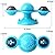 Exboard Windmill Cat Toys, Turntable Interactive Cat Toy with Suction Cup Brush for Cat Tooth Cleaning Scratching,Wall Mount Cat Spinner with Rotatable Toy ball (Blue)