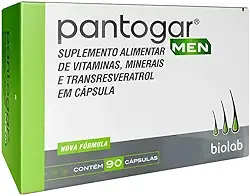 Suplemento Alimentar Pantogar Men Biolab 90 Cápsulas
