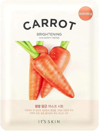 Its Skin the Fresh Carrot Mask Sheet, Multicolor, 10 ml (Pack of 5)