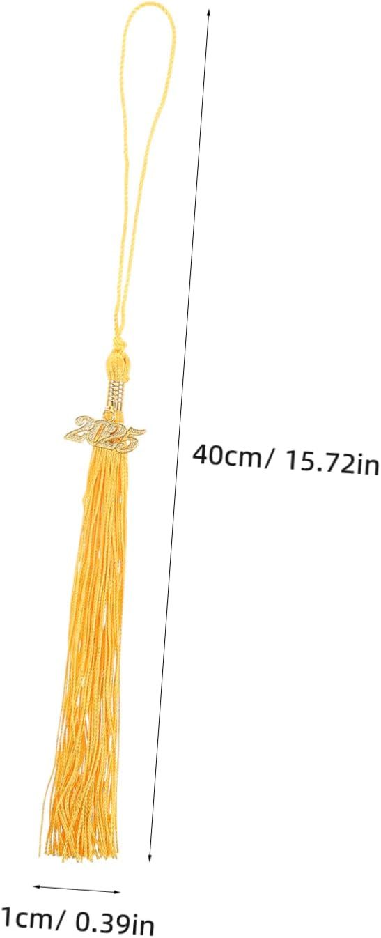 OUNONA 4pcs Doctoral Hat Headband Gold Graduation Cap Tassels Tassels Decorative for Graduation Hat Accessories