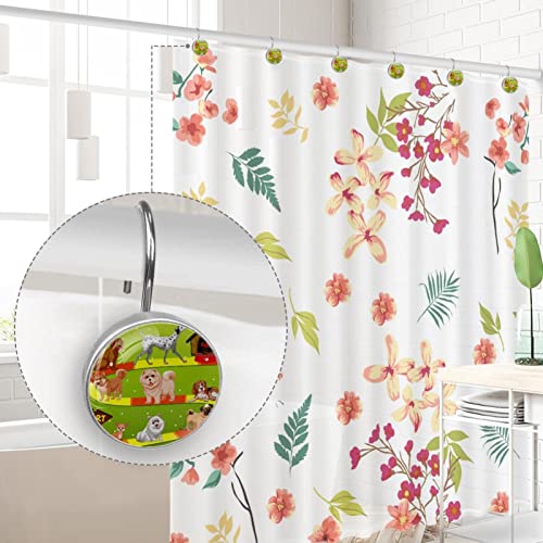 Rideau de douche impeccable avec ces crochets décoratifs chiens - 5