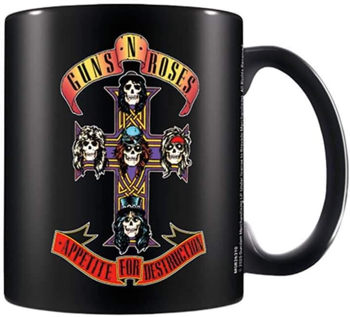 Pyramid International MGB26310 Guns N' Roses (Appetite Cross) Black Coffee Mug, Ceramic, 11 oz