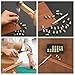 OwnMy 27PCS Leather Stamping Tools Kit Includes 26PCS 8mm Capital Letters Alphabet Stamps and 1 Steel Punch Handle, Metal Leathercarft Embossing Stamp Tools for Leather Art Crafts Marking/Working
