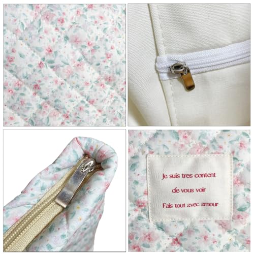 Image of Sunwel Fashion Top Zipper Floral Quilted Bag Small Tote Bag for Women