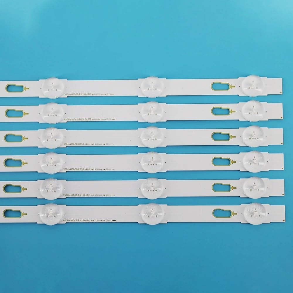 Striscia di retroilluminazione a LED 12 LAMPADE Compatibile for TV da 49" S_KU6.3_49_FL30 R5 L7 LM41-00335A 00334A UE49KU6100 UN49KU650 V6DU-490DCA-R0 490DCB
