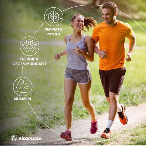 Vitamaze Magnesium Malat 360mg + Vitamin B6, Hochdosiert mit 1800 mg, 180 vegane Kapseln, 2 Monate Vorrat, Ohne Zusatzstoffe 4