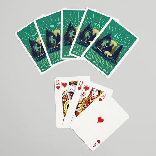 Lantern Press 52 cartas de póker tamaño estándar miniatura 7