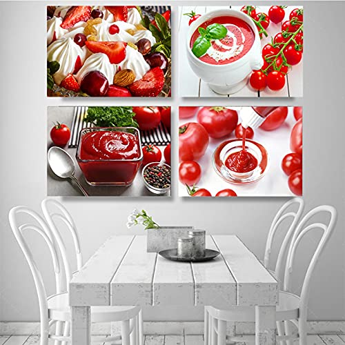 Toile cuisine KEBIA Ketchup solution décoration murale pour masquer les murs nus