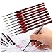 Miniatura Pennelli Acquerello Set Set di pennelli Paint Fine Detail pennelli in Miniatura Premium per colori acrilici colori ad olio miniature trucco per bambini truccabimbi e nail art（9 pezzi）
