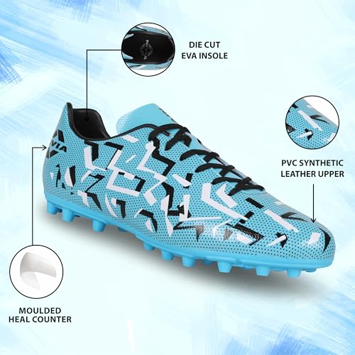 Image of Nivia Encounter Mg 2.0 Football Stud for Men, Synthetic Leather Upper, Lightweight Insole,High-Shear Strength TPU Outsole, Ideal for Hard & Grassy Surfaces