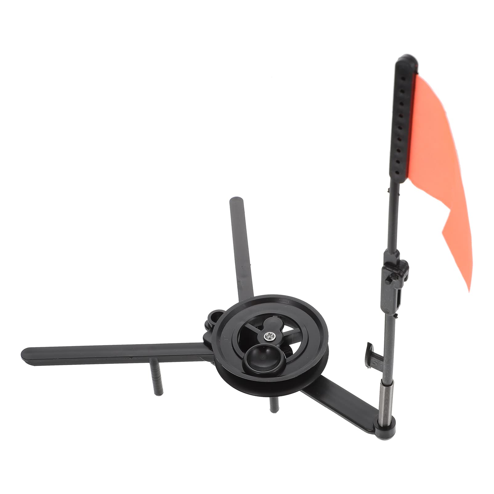 BRIGHTFUFU Ice Fishing Flags Tip-up Flag Compact Sturdy Folding for Fishing Black