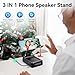BFUSHIONY Birthday Gifts for Men Women Father's Day - Phone Stand with Wireless Speaker and Charger for iPhone/Android/Tablet, Unique Gift for Him Dad Mom Tech Gadgets