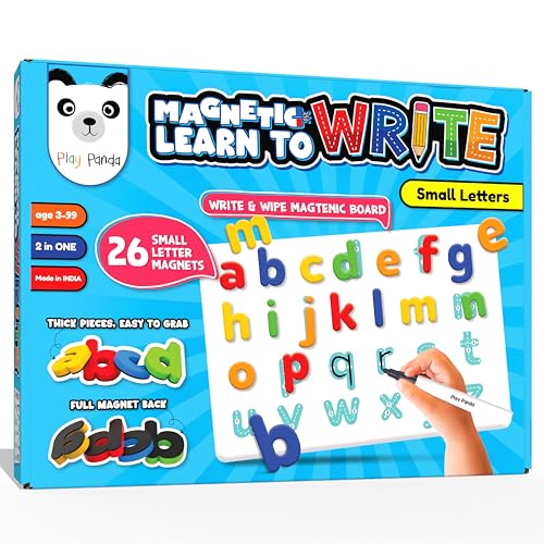 Image of Play Panda Learn to Write Small Letter Magnetic Learning Board Game for Kids
