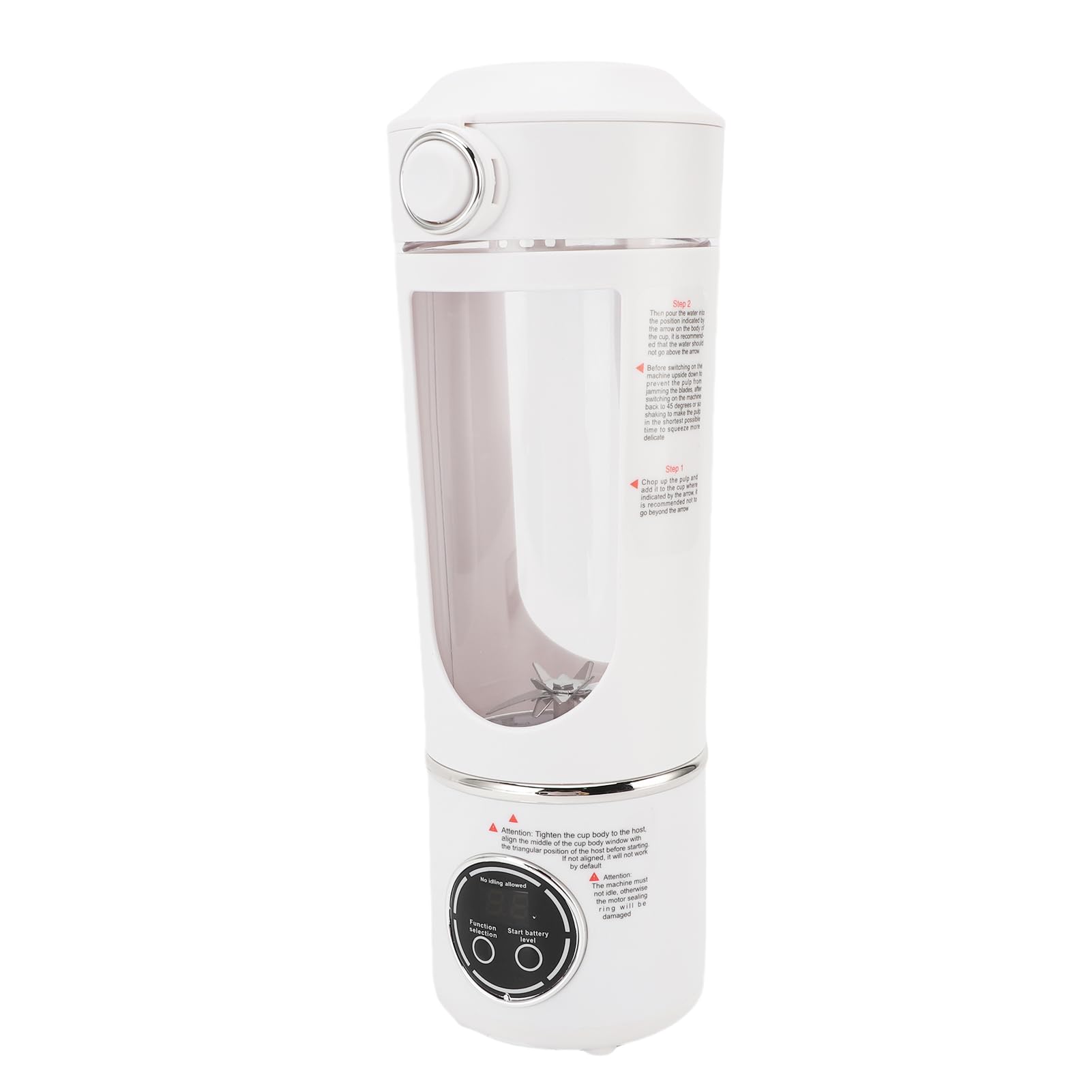 Frullatore Portatile 700ml Ricaricabile Mini Spremiagrumi per | 12 Lame in Acciaio Inossidabile, Blocco di Sicurezza Magnetico, Batteria da 1500mAh, Base Antiscivolo per Palestra, Casa e