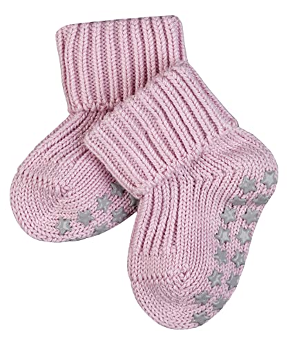 FALKE Unisex Baby Catspads Cotton B HP Hausschuh-Socken, Blickdicht, Rosa (Thulit 8663), 80-92