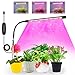 COKOLILA Lampe de Plante, Lampe de Croissance à spectre complet, Lampe Horticole réglable en hauteur avec minuterie 3/9/12H, 10 luminosité, 3 modes, idéal pour les petites plantes (sans adaptateur)