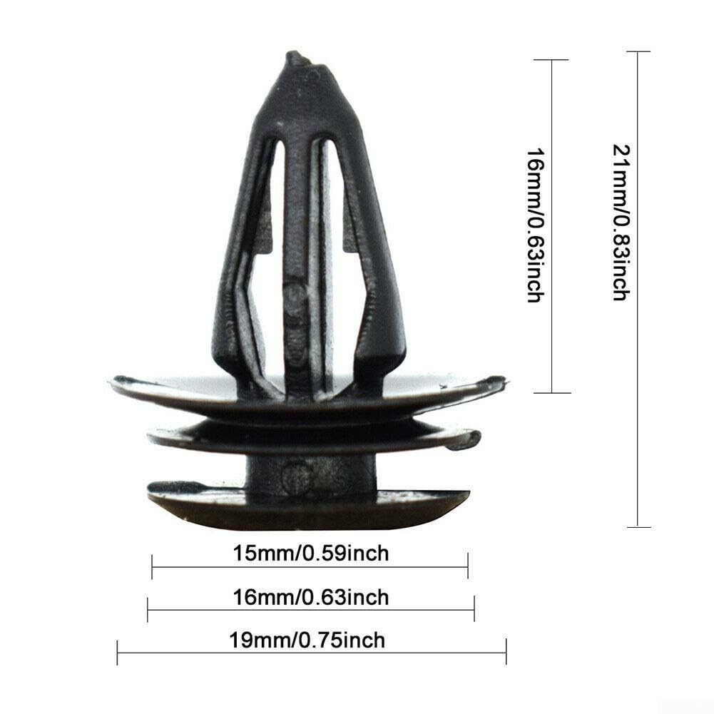 Fermacavo in plastica nera per MG ZS MG3 10 pezzi