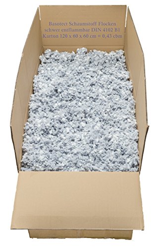 Basotect ® Schaumstoffflocken schwer entflammbar 430 Liter Karton