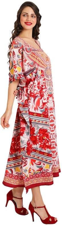 Miss Lavish London Kaftan for Women Dress Summer Swimsuit Cover Up, Plus Size Kaftan, Cruise & Caribbean Vacation Coverup - Image 7