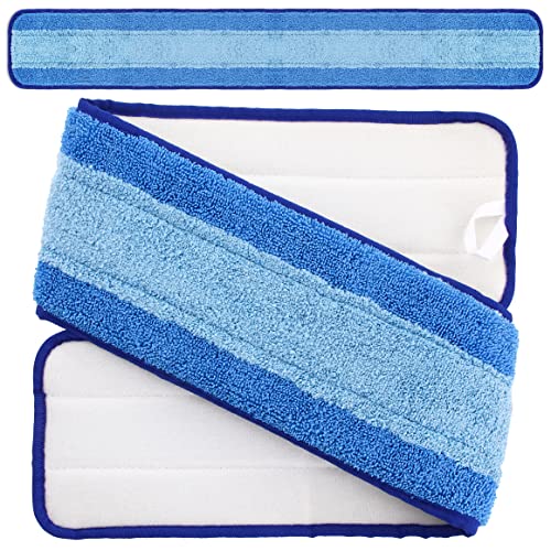 Image of 36 Inch Microfiber Wet or Dry Mop Refill Pads for Hardwood Floor Commercial Supplies (Pack of 2)