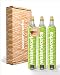 Produktbild waterworks Green 3 x CO2-Zylinder I Geeignet für SodaStream, Grohe Blue, Aarke, Brita, WasserMaxx u.v.a Wassersprudler I Für bis zu 60 L pro Füllung