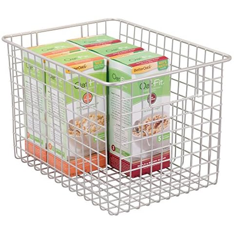 mDesign panier de rangement en métal Cover