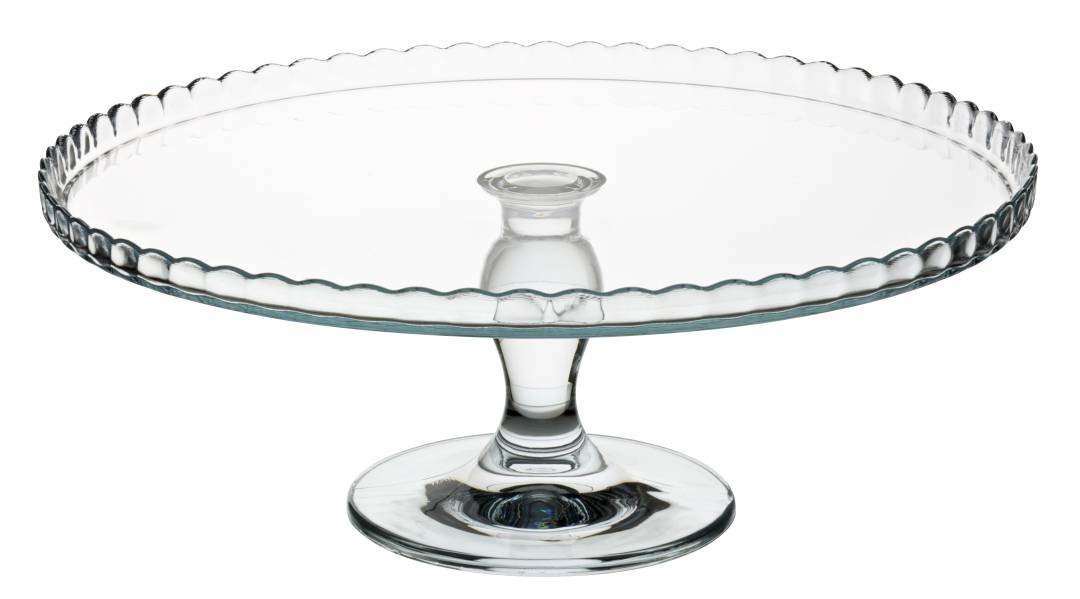 Pasabahce 95200, 12 3/4 '' con patas de servicio de pastelería con cúpula, vidrio ancho para servir postre, magdalenas y galletas con tapa, plato decorativo para tartas con tallo y tapa