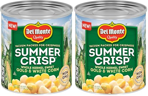 Del Monte Summer Crisp Whole Kernel Gold & White Corn, 11 Ounce (Pack...