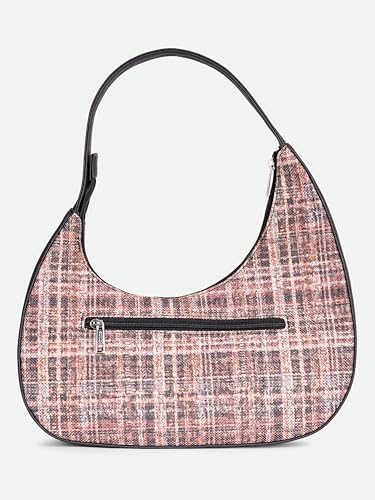 Image of ZOUK Pixi Small Shoulder Bag | Vegan Leather Evening Bag for Women with Shoulder Strap, Zip Closure & Water-Resistant Lining | Stylish Handcrafted Purse |