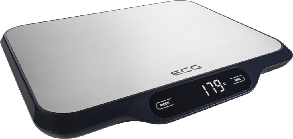ECG KV 215 S - Bilancia da cucina in acciaio INOX e plastica, colore: Argento