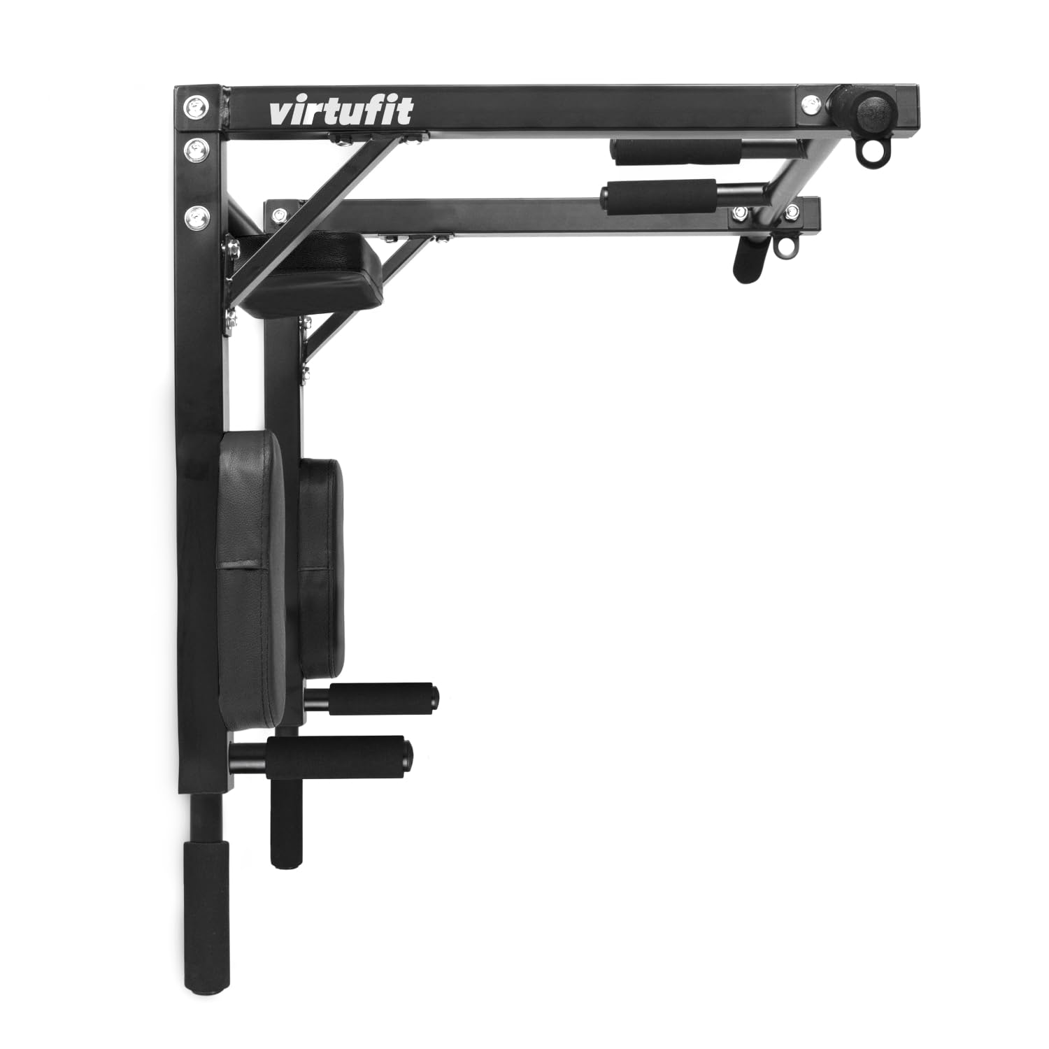 VirtuFit Barra di trazione per montaggio a parete - Stazione dip multifunzione - Attrezzature per l'allenamento
