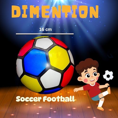 Image of Graphene 16cm Football Soccer Ball for Kids Soft Squeeze PVC Foam Sponge Jumping Bouncy Balls Light Weight Nontoxic Rubber Beach Valleyball No Air Needed Pool Party Toys Outdoor Indoor Playball